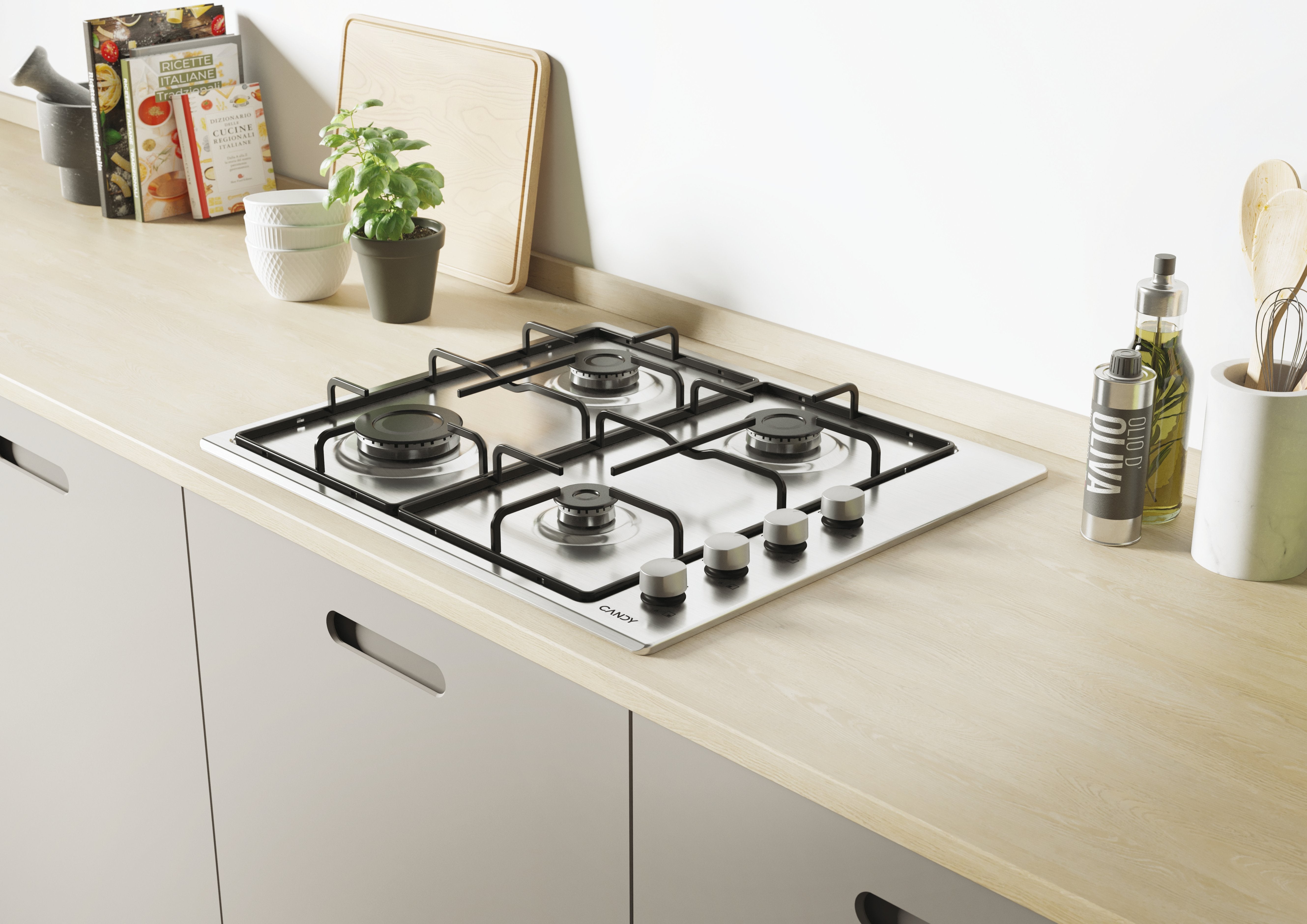 EAN 8016361972285 - Candy Idea CHW6LX Acero inoxidable Integrado 60 cm Encimera de gas 4 zona(s) imagen 3
