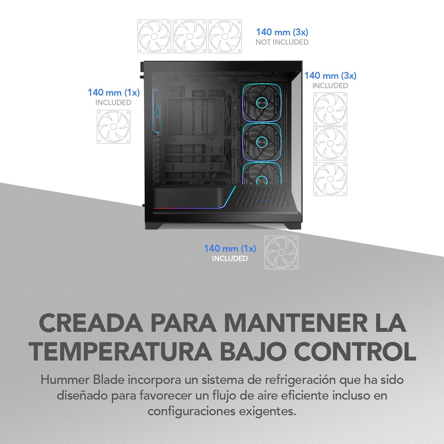 Caja Gaming Semitorre Nox Hummer Blade