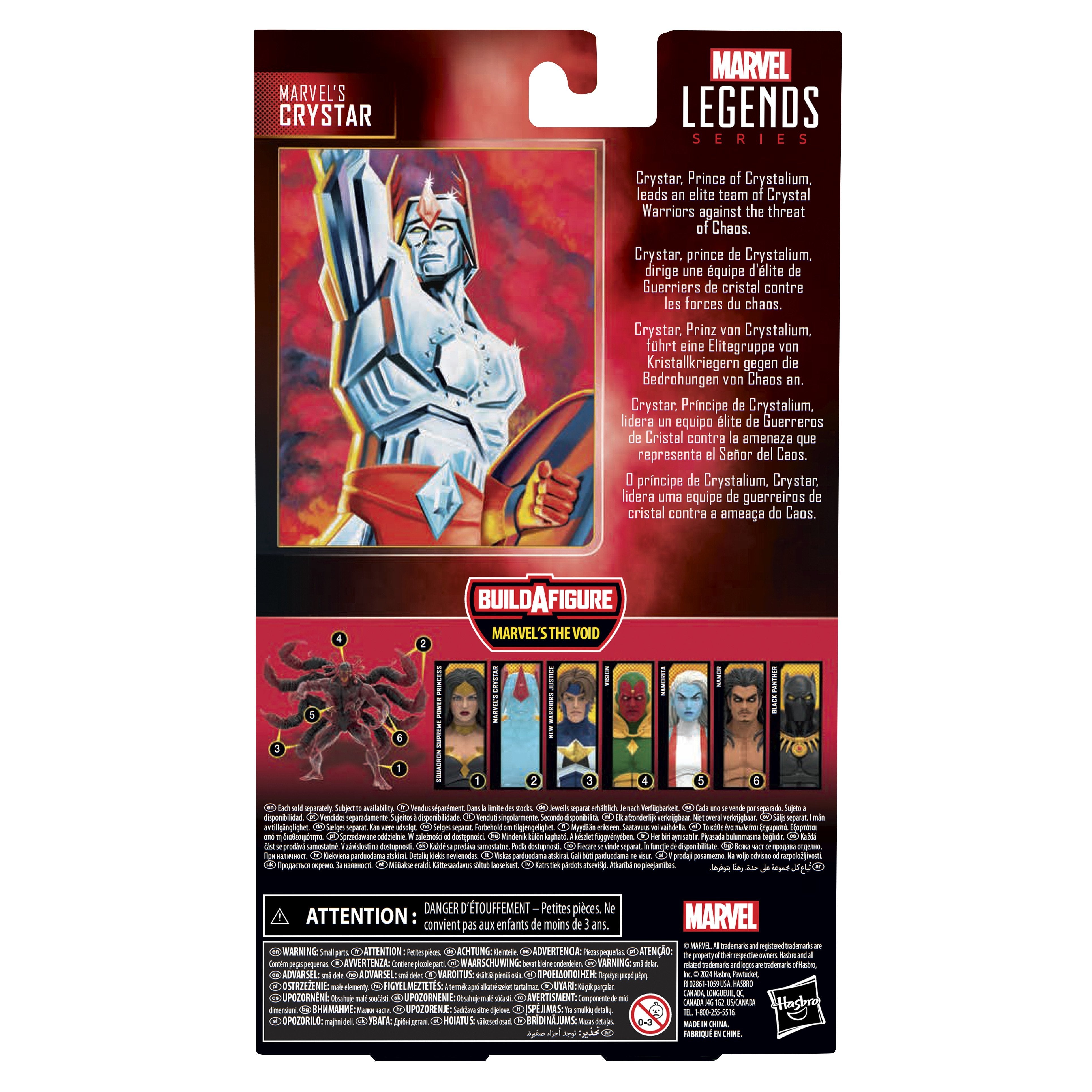 Figura Hasbro Marvel Legends Series Build A Figure Marvels The Void Crystar