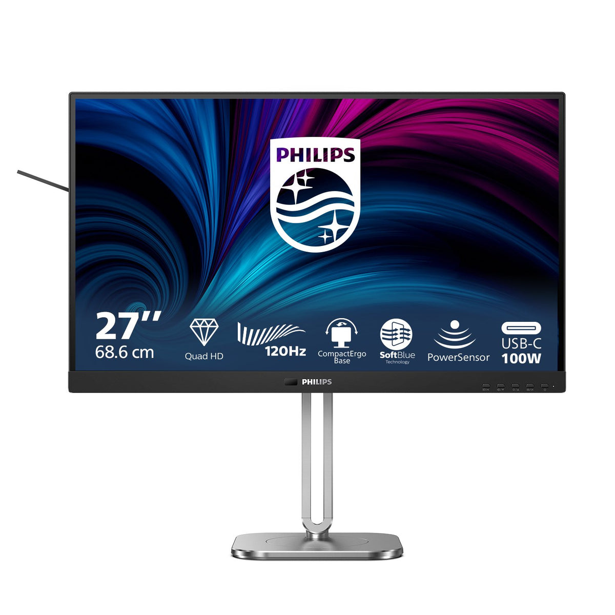 EAN 8721038002447 - Philips 27B2U4601/00 pantalla para PC 68,6 cm (27") 2560 x 1440 Pixeles Quad HD LCD Gris imagen 3