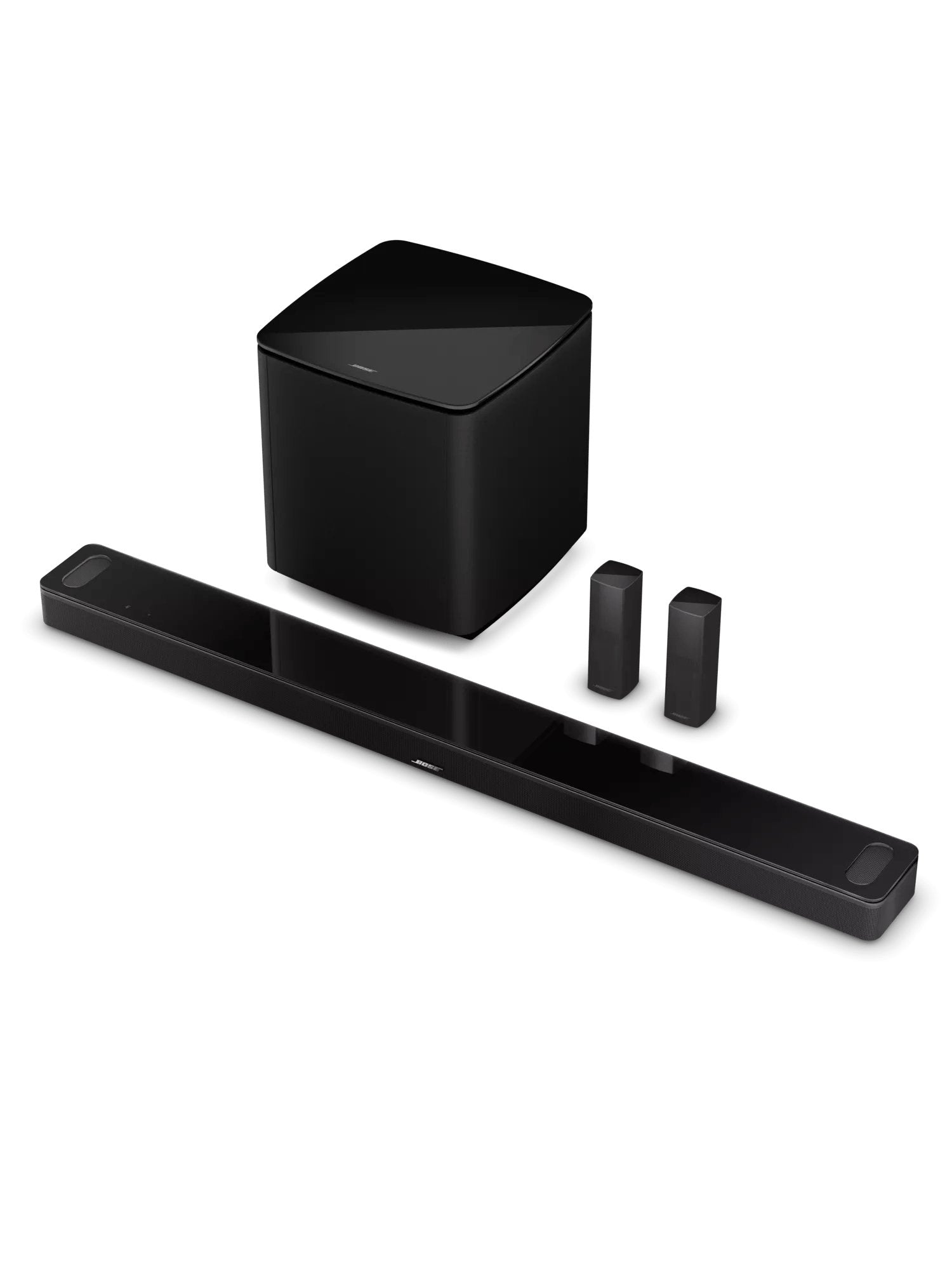 Barra De Sonido Bose Smart Ultra Soundbar Black  Con Subwoofer Inalámbrico + Traseros
