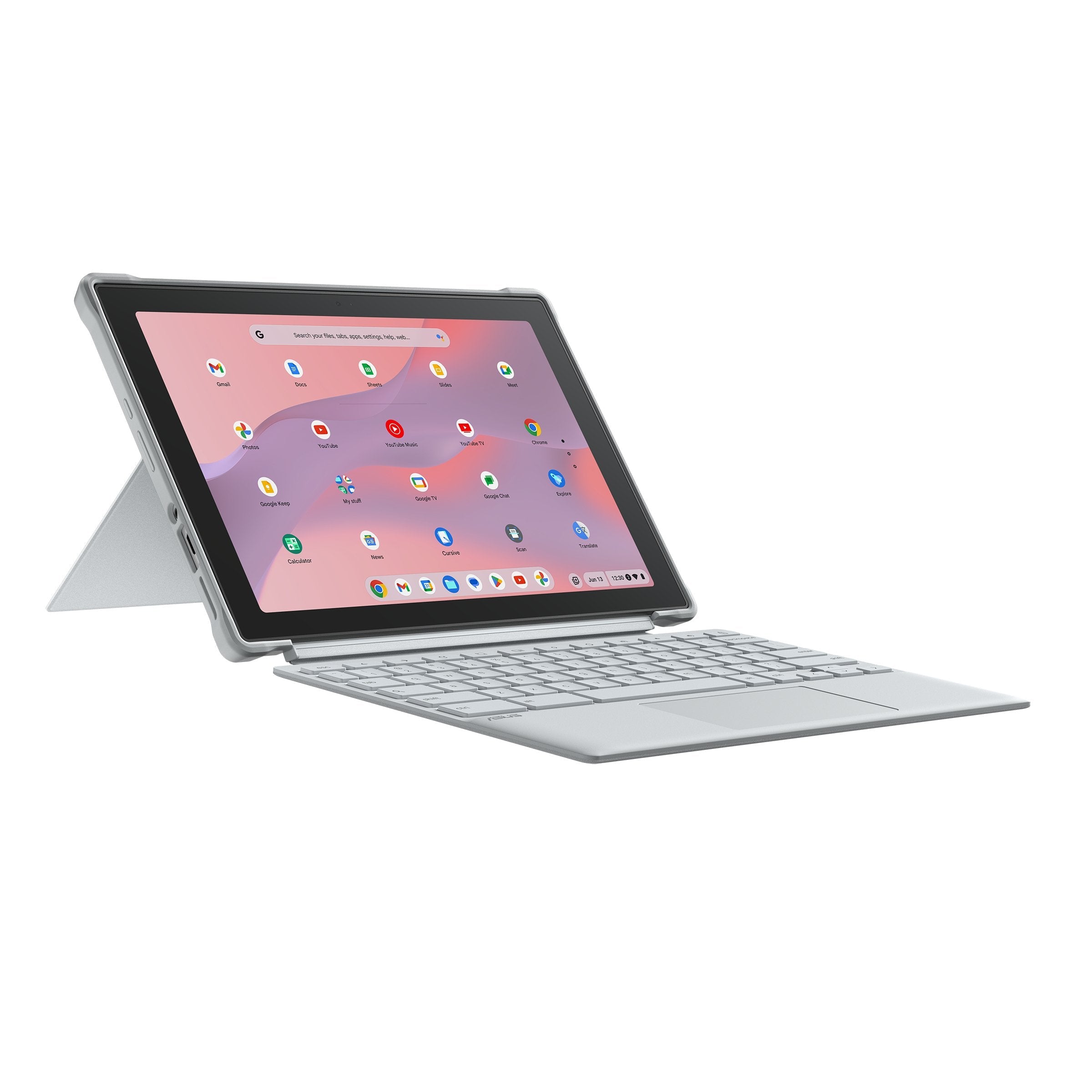 Asus Chromebook Cm30 Detachable Cl3001dm2a-R70323 - Ordenador Portátil 10.51" Wuxga (Arm Cortex Kompanio 520, 8gb Ram, 128gb Emmc, Arm Mali-G52 Mc2, Chromeos) Plata Niebla - Teclado Qwerty Español