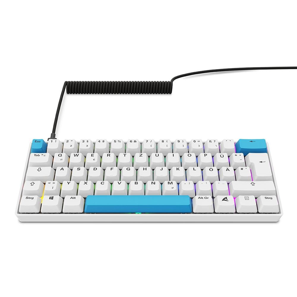 EAN 4044951041947 - Sharkoon SGK50 S4 teclado Hogar USB QWERTZ Alemán Blanco imagen 3