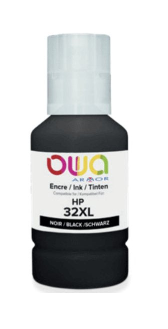 Owa Tintenflasche Compatible Con Hp 32xl Bk Negro (140ml) (6.000 S.)