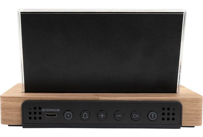 Thomson Ct610 Estacion Meteorologica Reloj Despertador - Madera/Negro