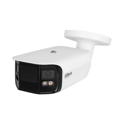 Dahua Ipc-Pfw5849-A180-E2-Aste Tubular Ip H265 2x4m Dual-Lens Splicing Full Color Wdr140db Starlight Ir40m 3.6mm Ip67 Epoe Sd Audio Mic E/S Ai