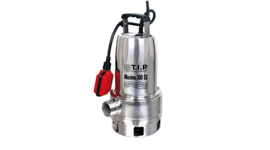T.I.P Pumpen 30116 Maxima 300 Ix Schmutzwasser-Tauchpumpe 18000 L/H 8 M