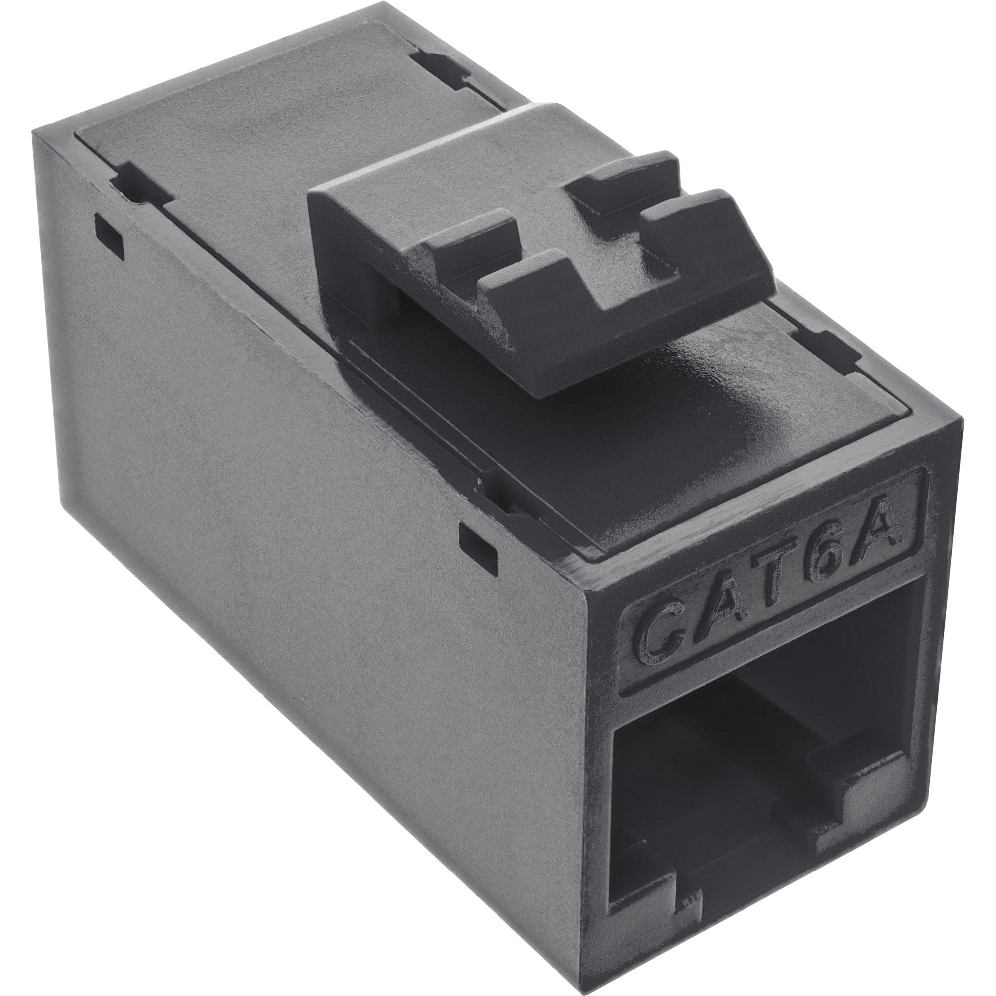 Conector 8pcs. Pack Inline® Keystone Coupler Rj45 F/F, Unshielded, Cat.6a Utp, Negro