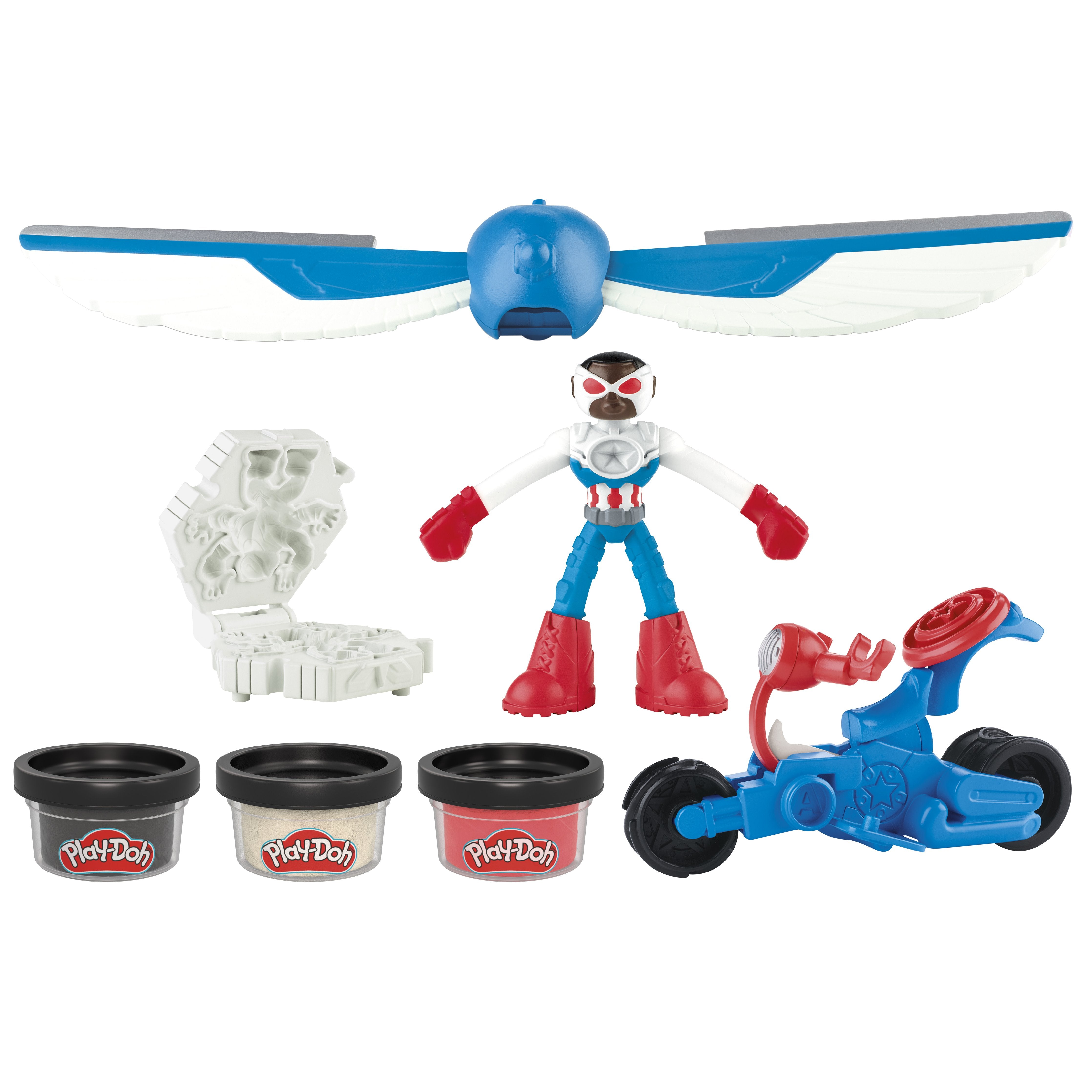 Moto Cortadora Del Capitan America Marvel Play-Doh