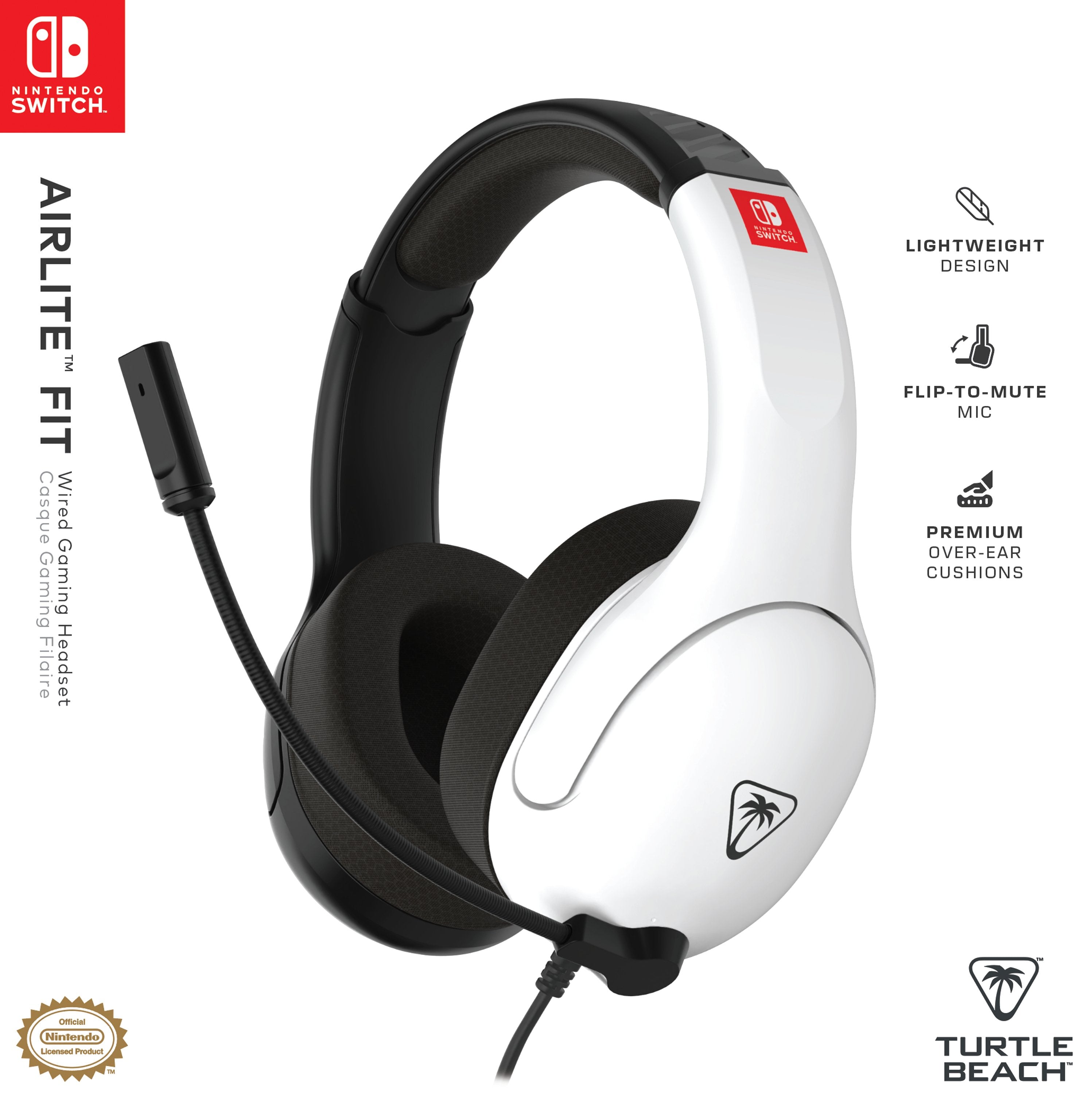 Auriculares Turtle Beach Airlite Fit   Juego Negro, Blanco