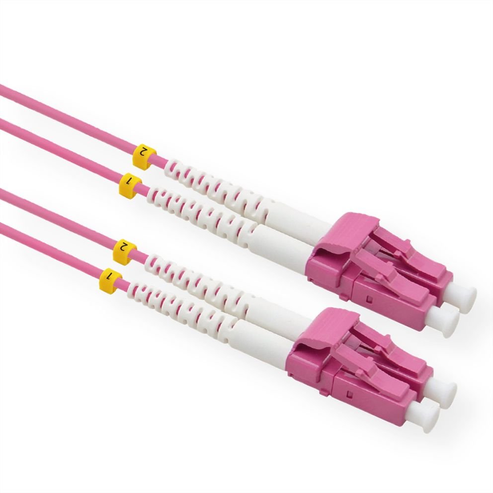 Value Lwl-Cable 50 125m Om4, Lc Lc, Low-Loss-Stecker, Violett, 3 M