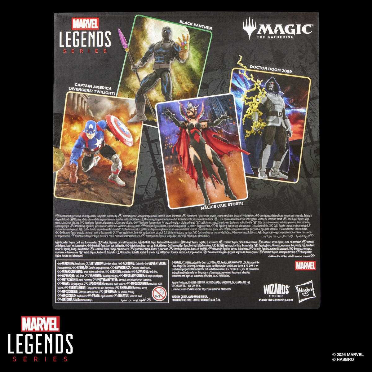 Figura Hasbro Marvel Legends Series X Magic: The Gathering Black Panther