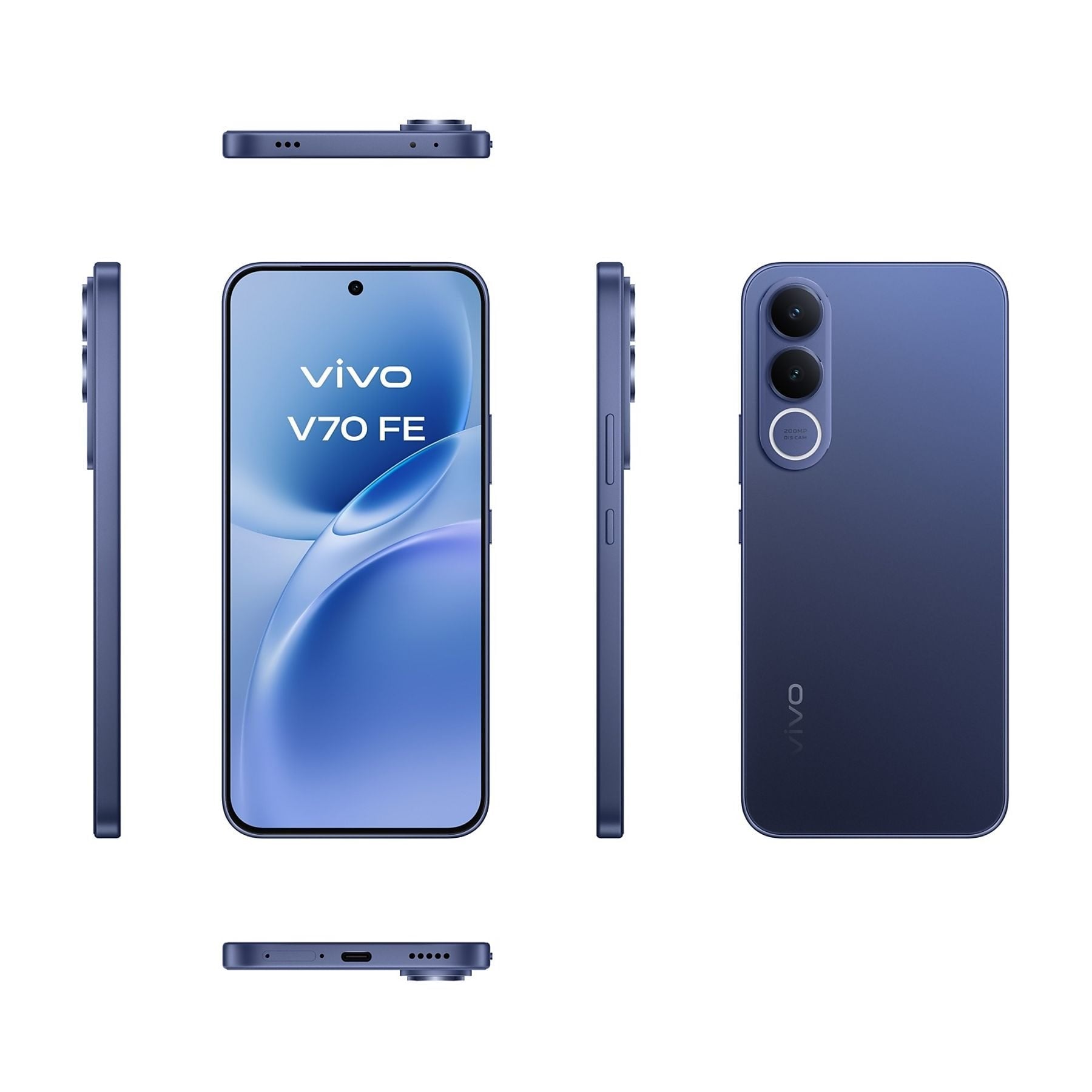 Smartphone Vivo V70 Fe 8gb 512gb 6.83' 5g Azul Incluye Cargador + Auriculares
