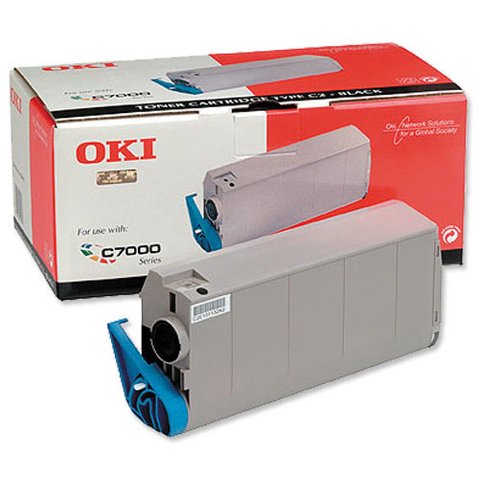 Original  Oki Toner Laser Negro Tipo C4 10.000 Paginas C/7100/7300/7350/7500