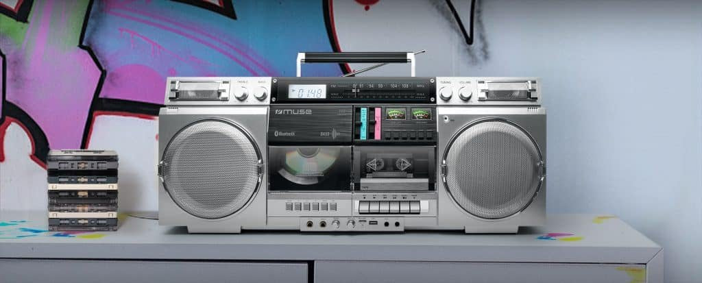 Muse M-380 Gbs Ghetto Blasters, Silver