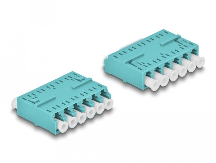 Lwl Kupplung Hd Lc Hexaplex Buchse Zu Lc Hexaplex Buchse Aqua