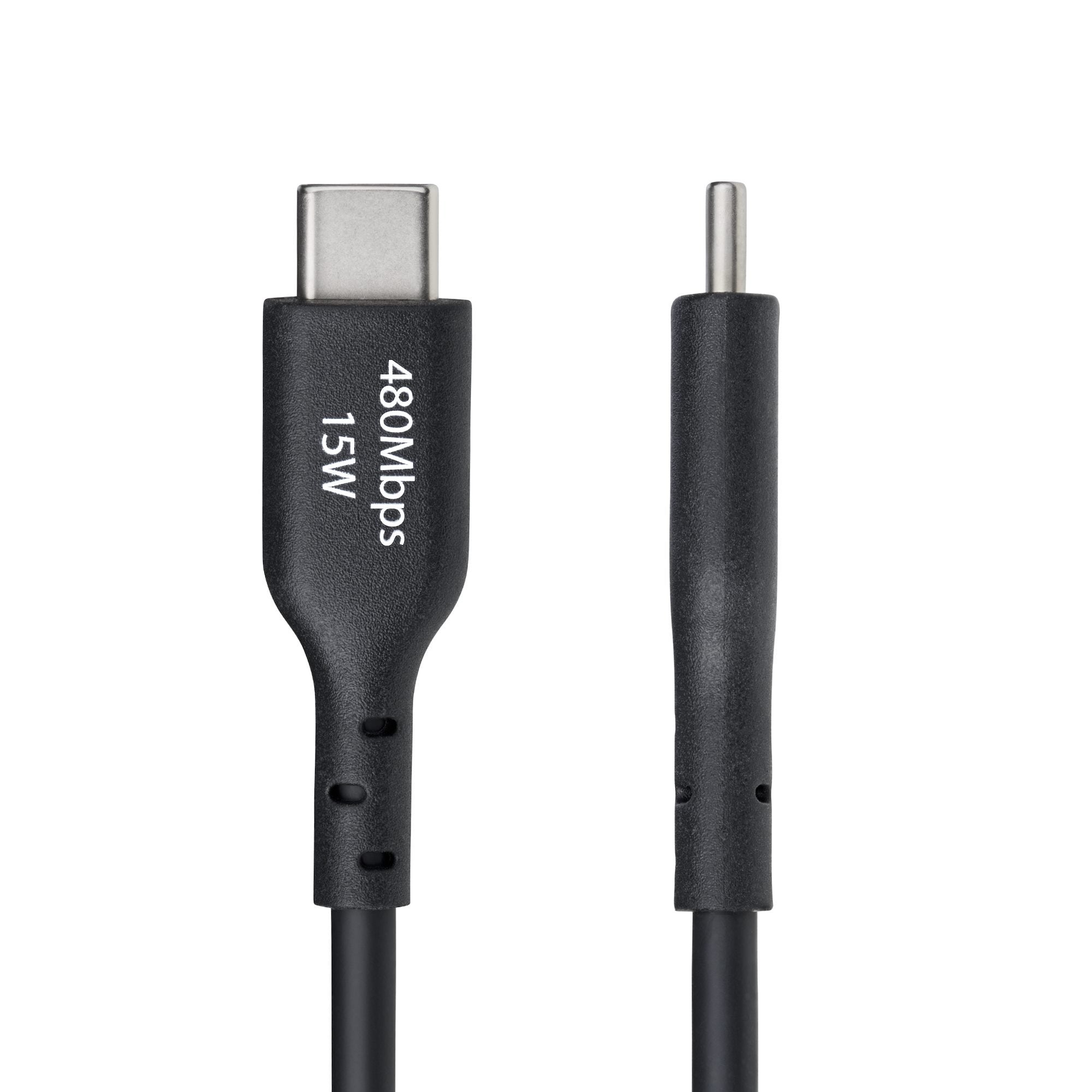 EAN 65030922456 - StarTech.com USB2AC15CMBK cable USB USB 2.0 0,15 m USB A USB C Negro imagen 3