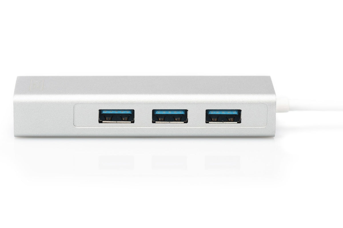 EAN 4016032430100 - Digitus DA-70255 base para portátil y replicador de puertos USB 3.2 Gen 1 (3.1 Gen 1) Type-C Gris, Blanco imagen 7
