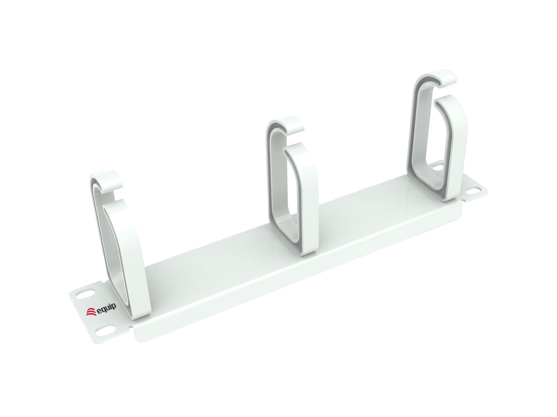 Equip Cabledurchführung 10" 1he 3x Plamikringe Blanco