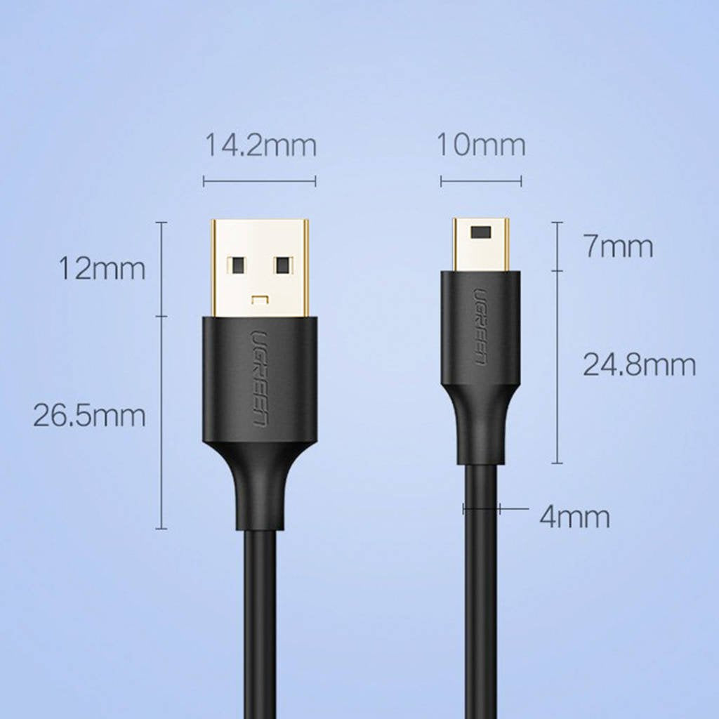 EAN 6957303834723 - Ugreen US132 cable USB USB 2.0 2 m USB A Mini-USB B 0,48 Gbit/s Negro imagen 24
