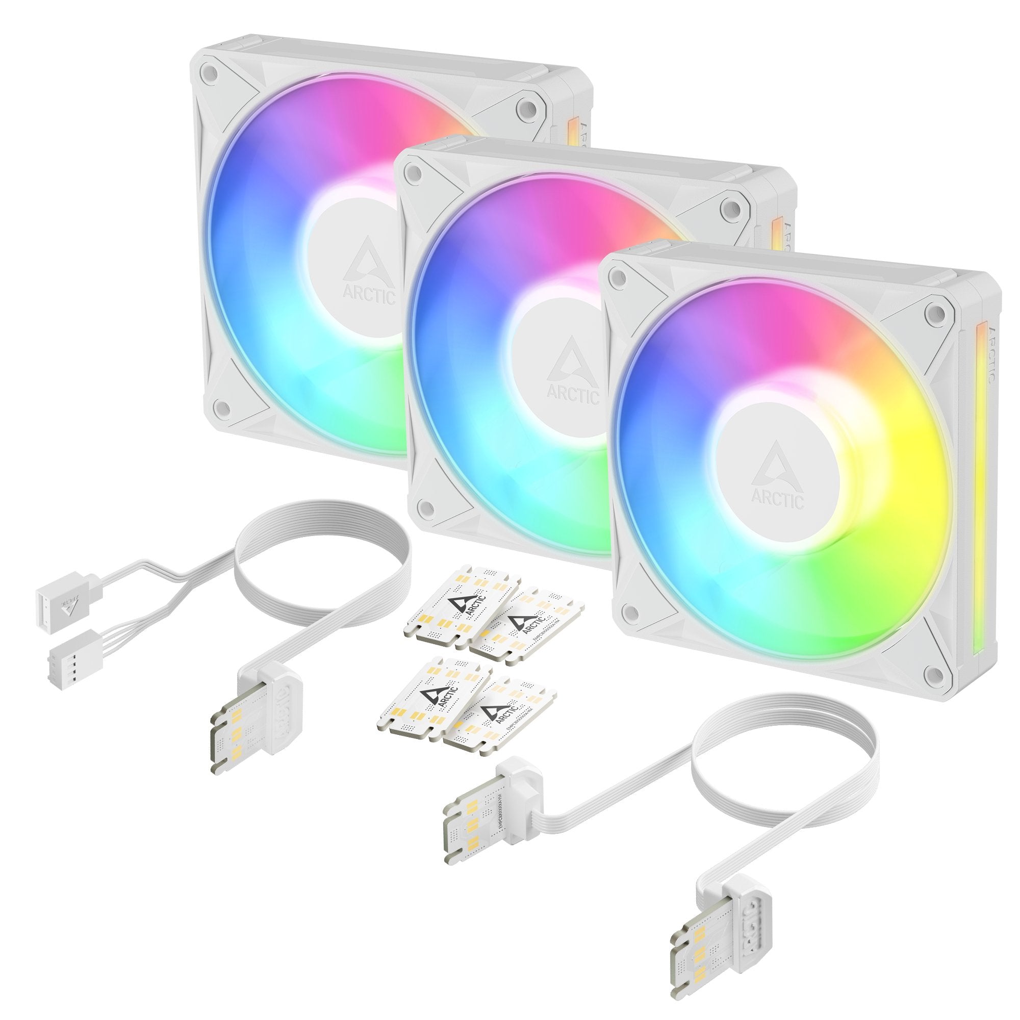 Arctic Bionix P12 A-Rgb (Blanco Blanco, Pack De 3, 120 Mm) Acfan00338a
