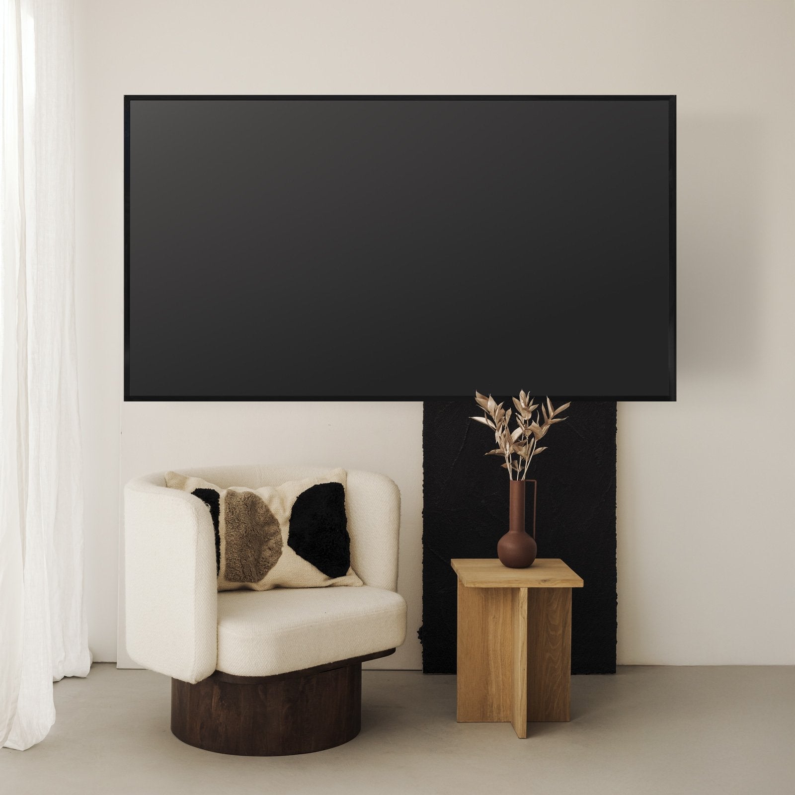 Soporte Fijo Pared Pantallas 37"-86", Negro