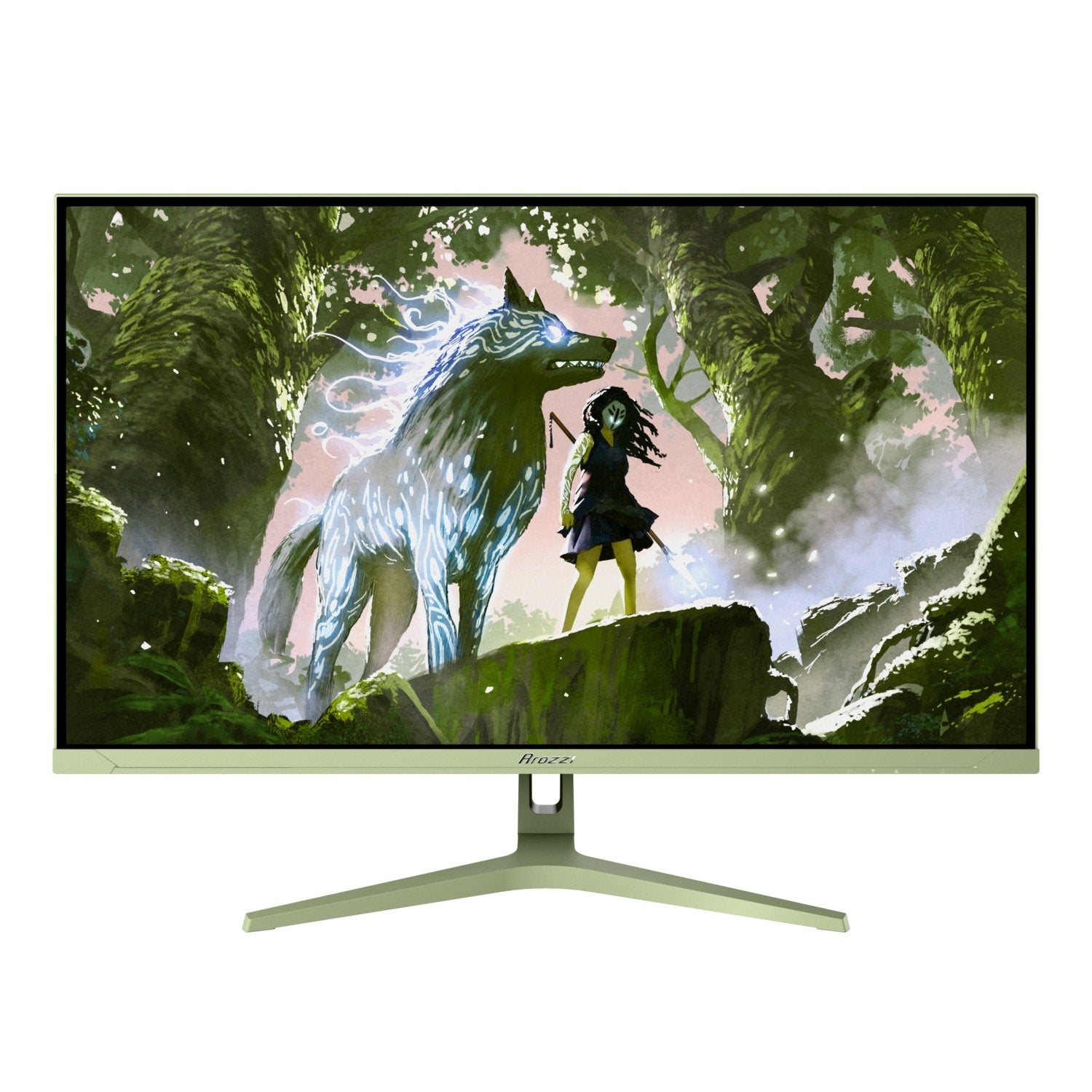 Arozzi Nova 32" Ips, 180hz, Computer Monitor - Forest Green