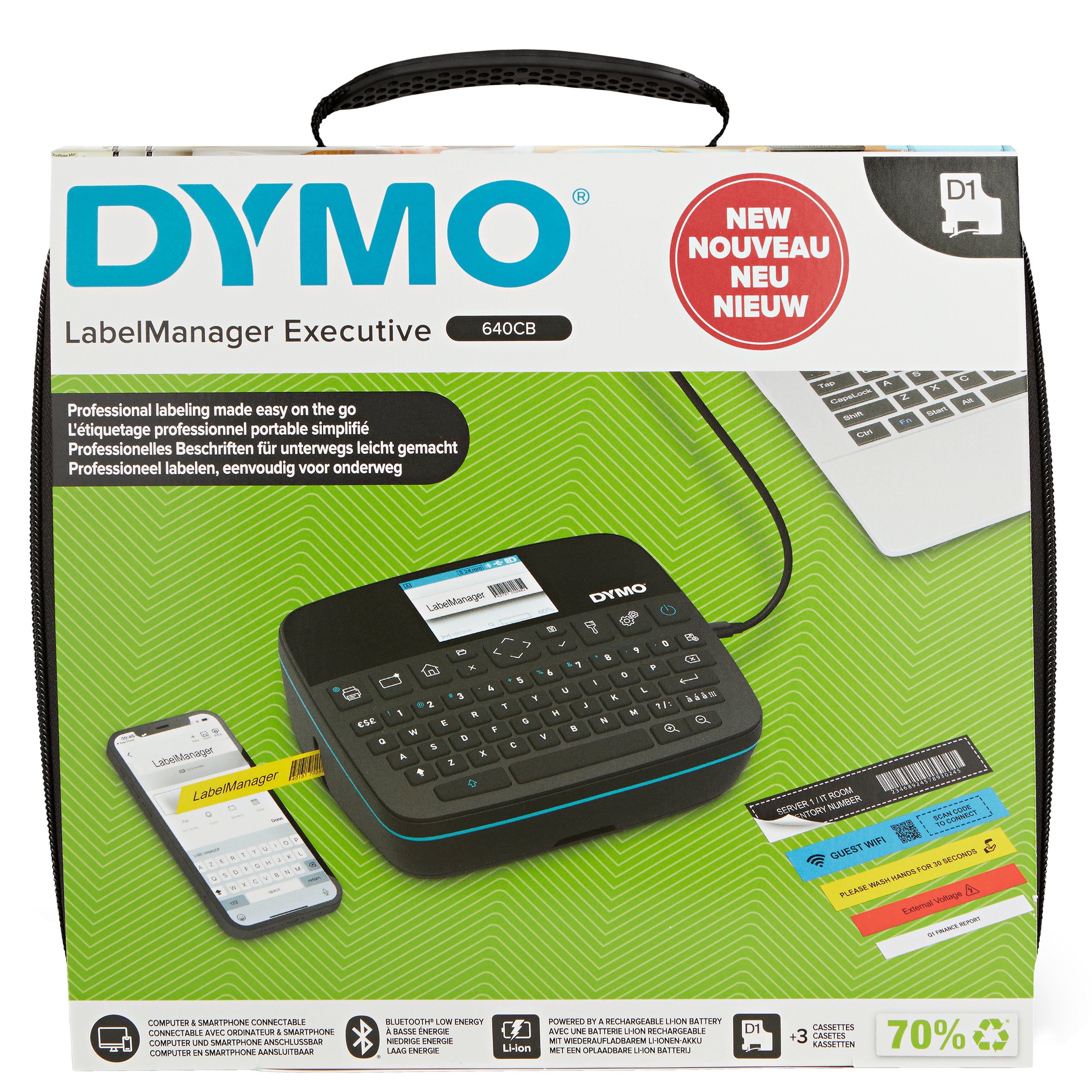 EAN 0071701063779 - DYMO LabelManager Executive 640CB impresora de etiquetas Color Inalámbrico y alámbrico imagen 1