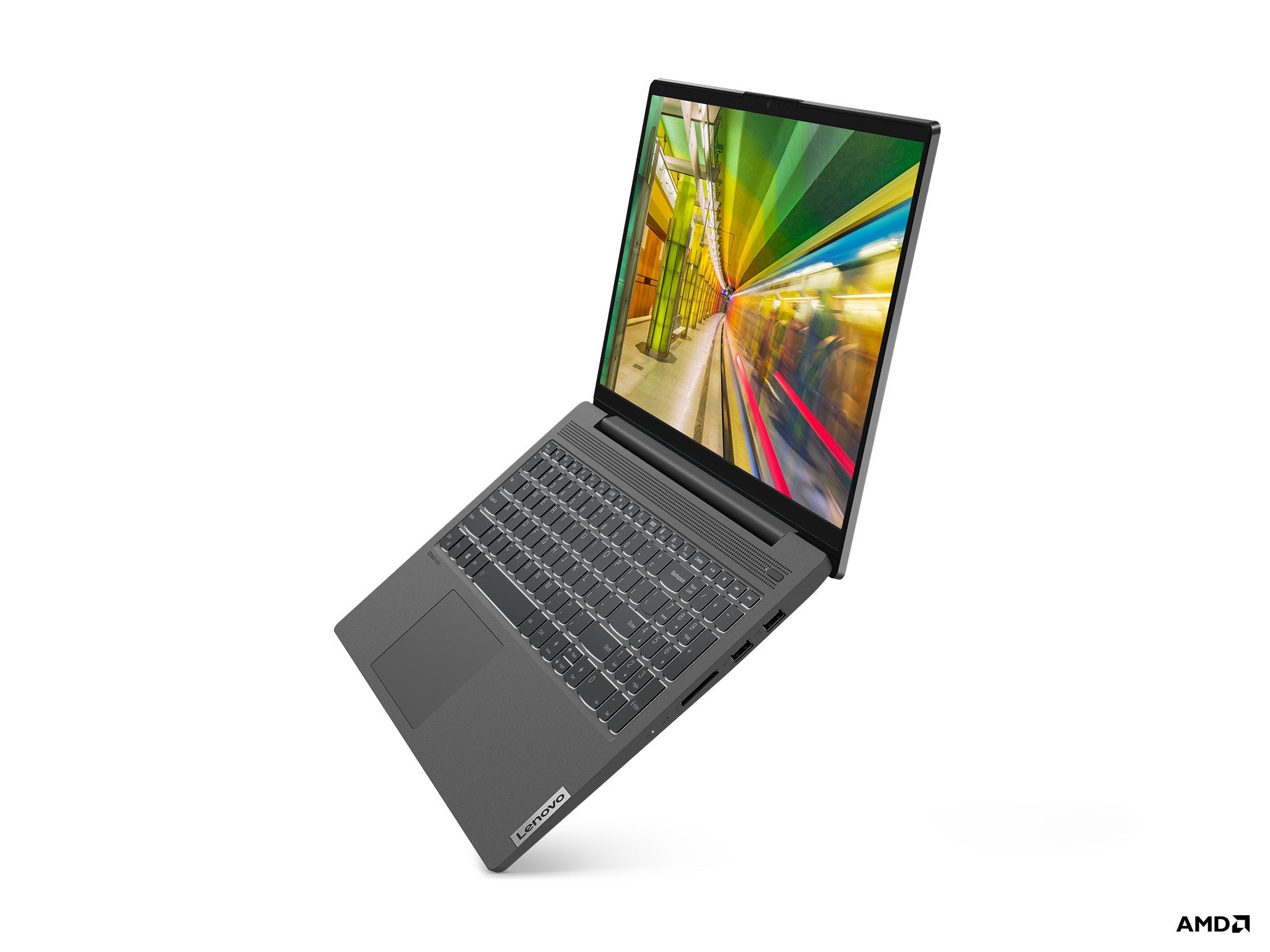 Lenovo Ideapad 5 15alc05 82ln Amd Ryzen 7 5700u / Hasta 4.3 Ghz Sin So Radeon Graphics 8 Gb Ram 512 Gb Ssd Nvme 15.6" Ips 1920 X 1080 (Full Hd) Wi-Fi 6 Gris Grafito Kbd: Español
