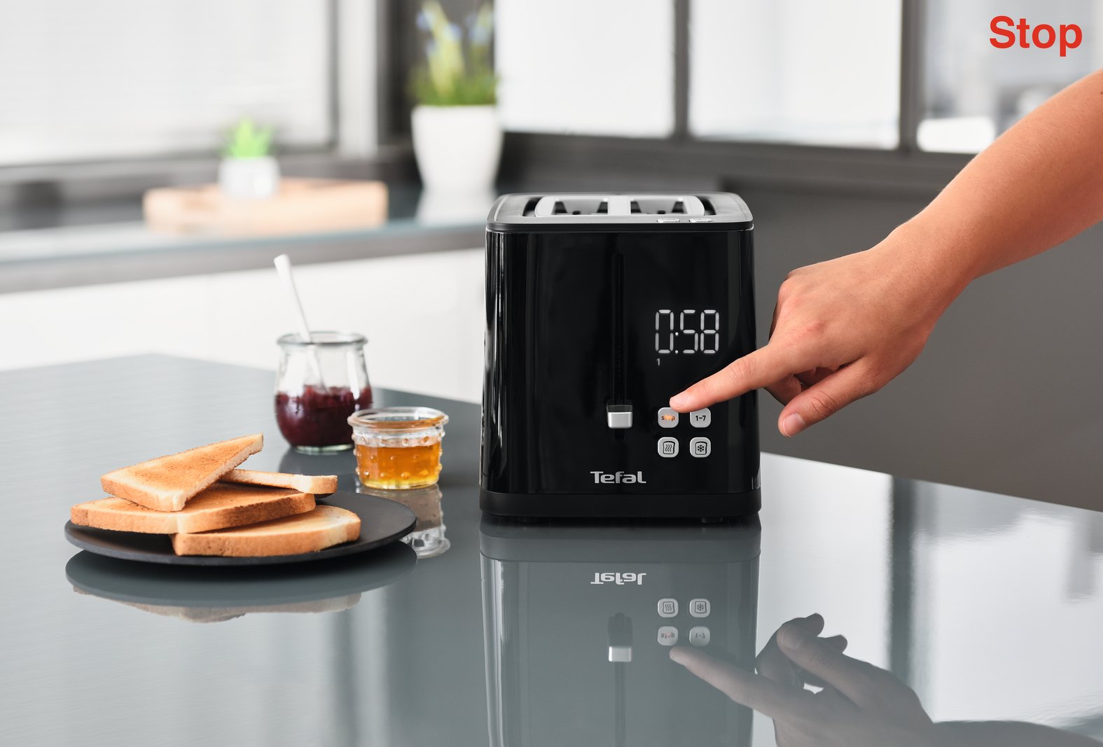 Tostadora Tefal Tt640810  2 Rebanada(S) Negro 850 W