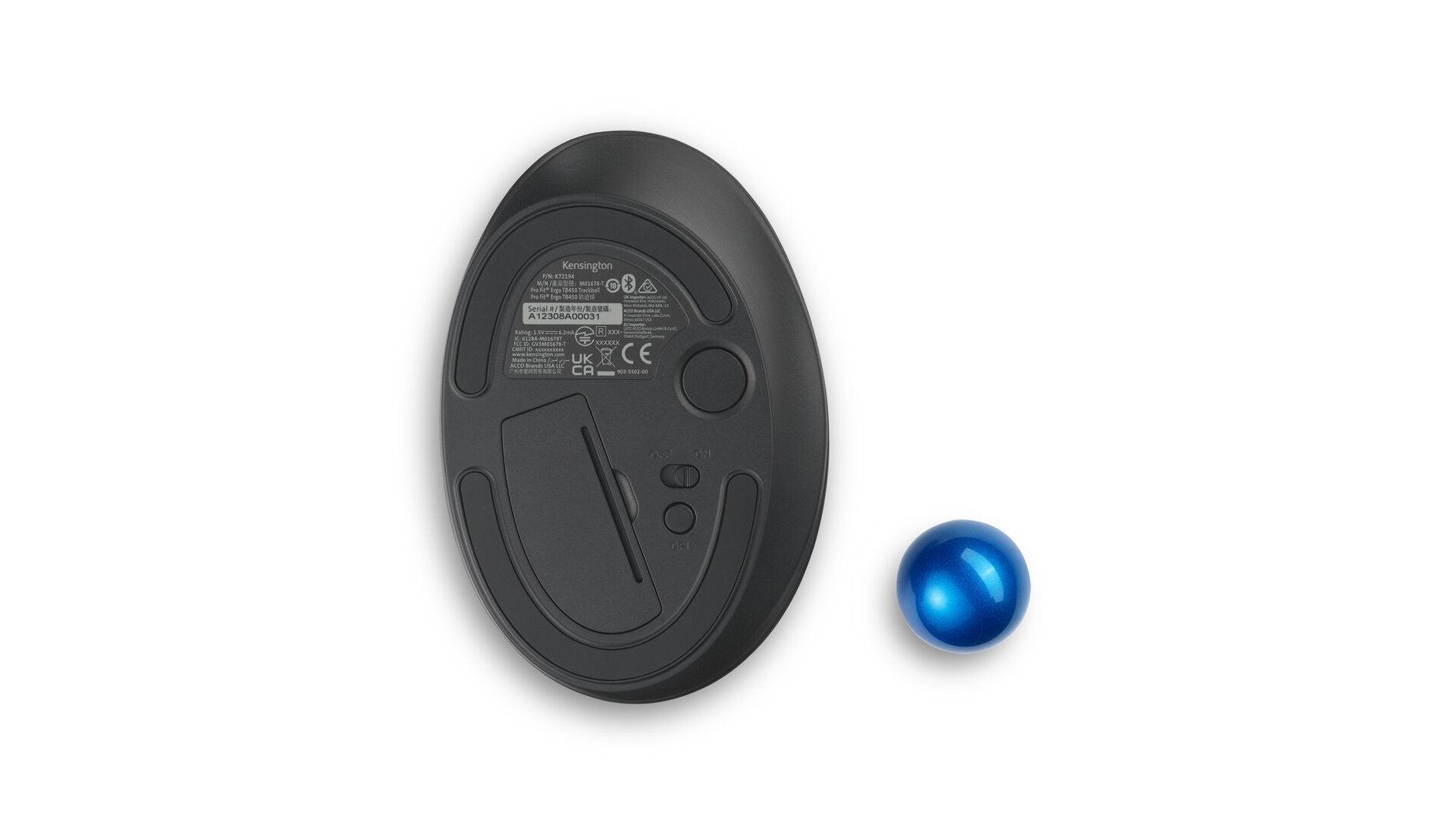 Raton Kensington K72194ww Pro Fit Ergo Tb450 Trackball