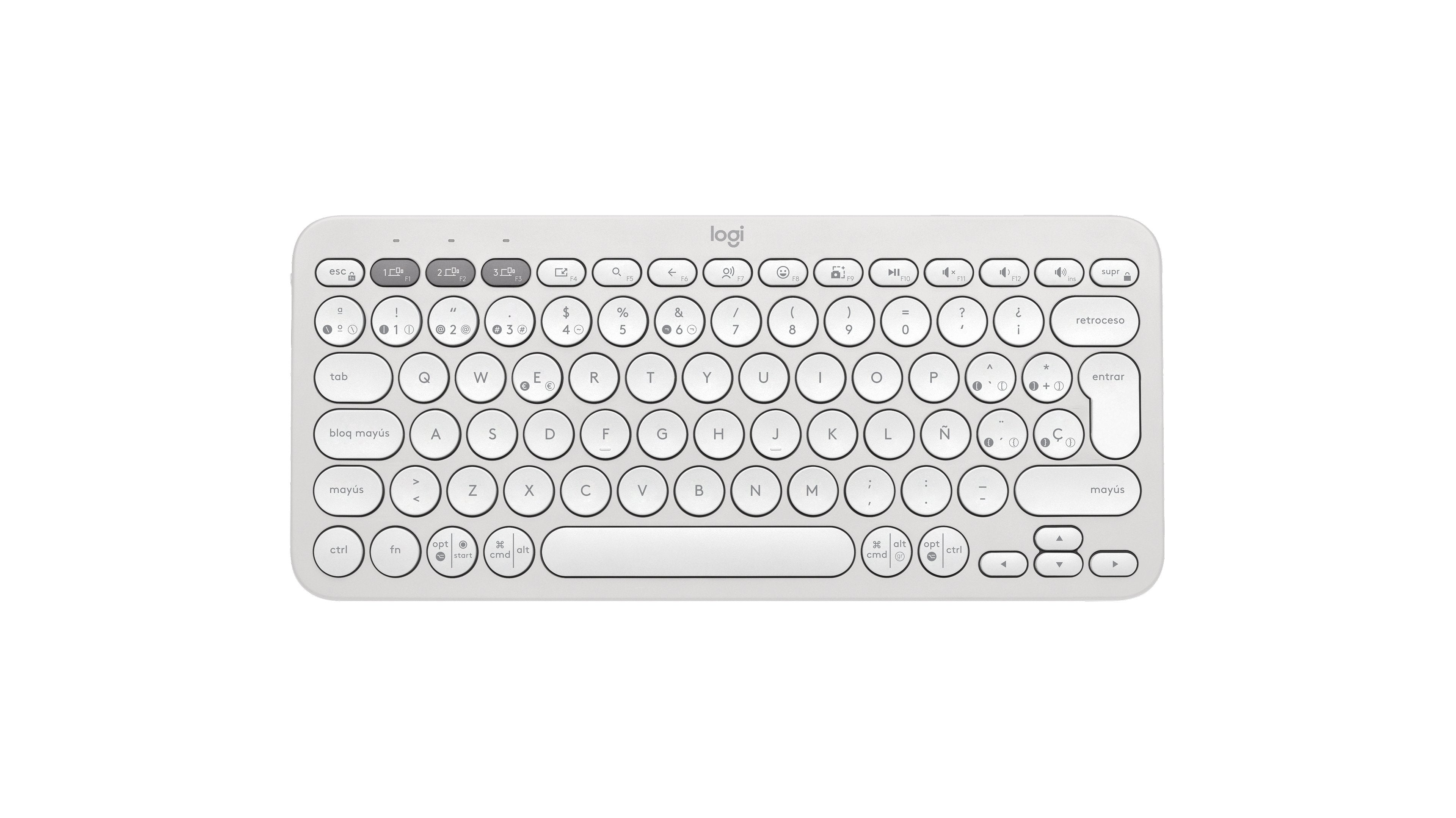 EAN 5099206111226 - Logitech 920-011828 teclado Universal Bluetooth QWERTY Español Blanco imagen 1