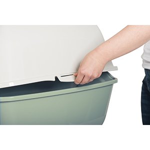 EAN 7610859232618 - Rotho Bailey Gato Caja de arena con cubierta Verde, Blanco imagen 3