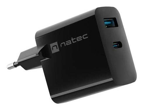 EAN 5901969444247 - NATEC NUC-2143 cargador de dispositivo móvil Universal Negro Corriente alterna Carga rápida Interior imagen 8
