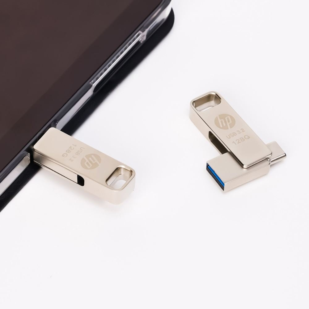 Usb 3.2 Hp 128gb X206c-A Otg Tipo-C Metal