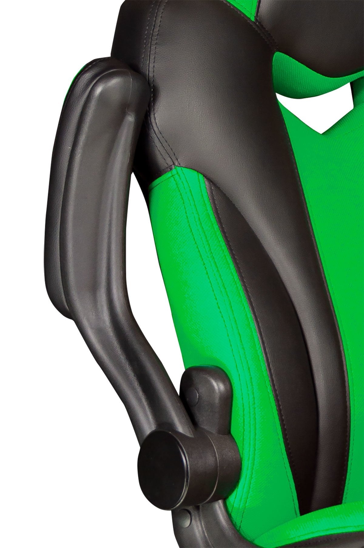 Talius Silla Crab Gaming Negr/Verde, Brazos Fijos, Butterfly, Base Metal, Ruedas 60mm Nylon, Gas C