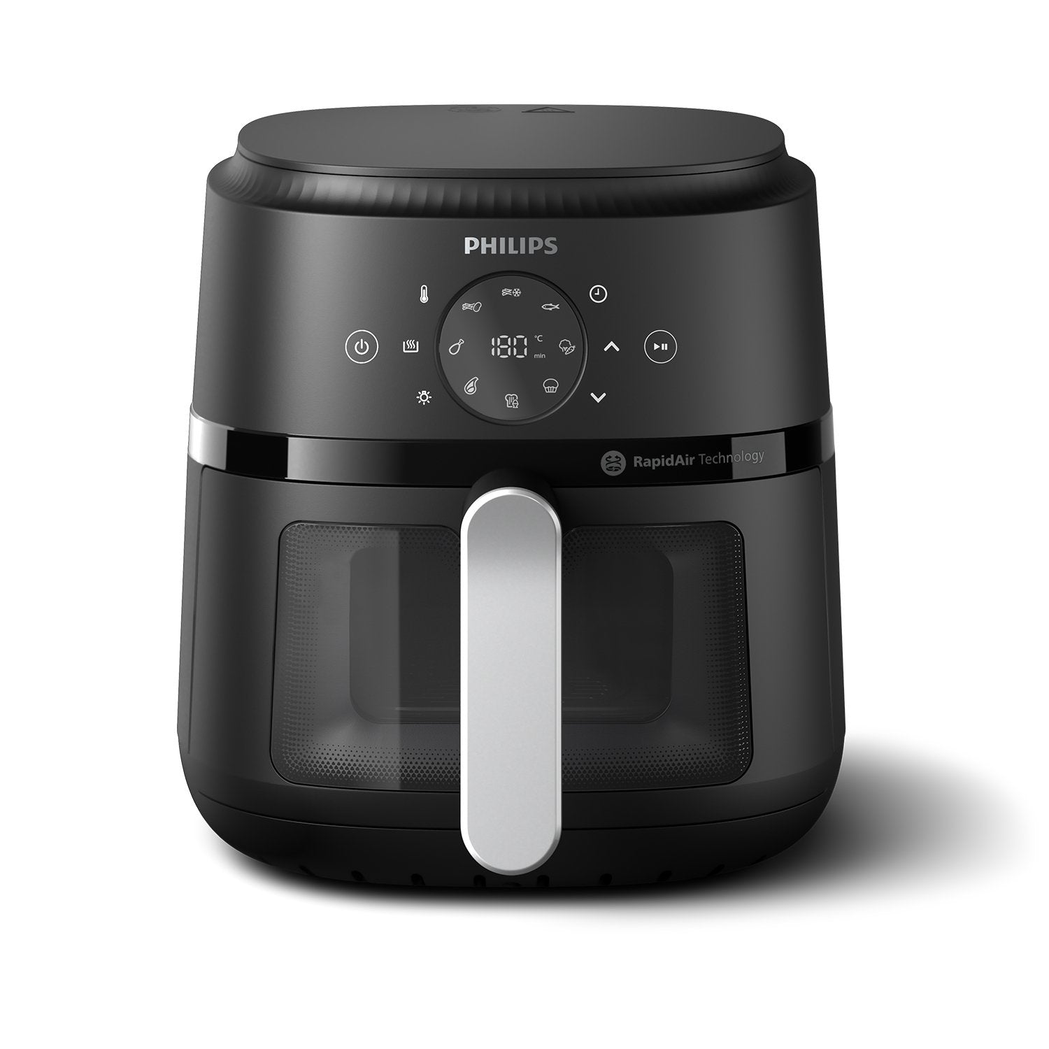 EAN 8720389034770 - Philips 2000 series NA221/00 freidora Sencillo Independiente 1500 W Freidora de aire caliente Negro, Plat imagen 5