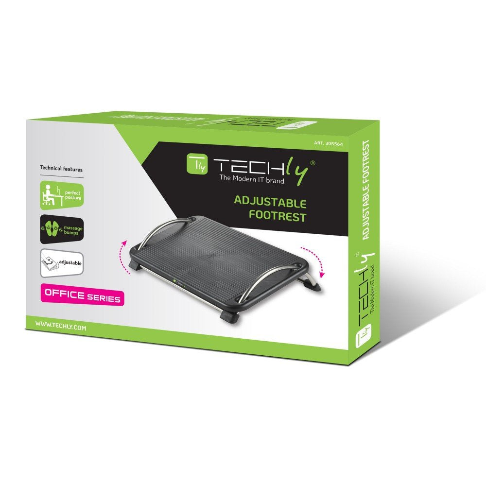 EAN 8057685305564 - Techly ICA-FR 13 soporte para el apoyo de pies Negro imagen 2