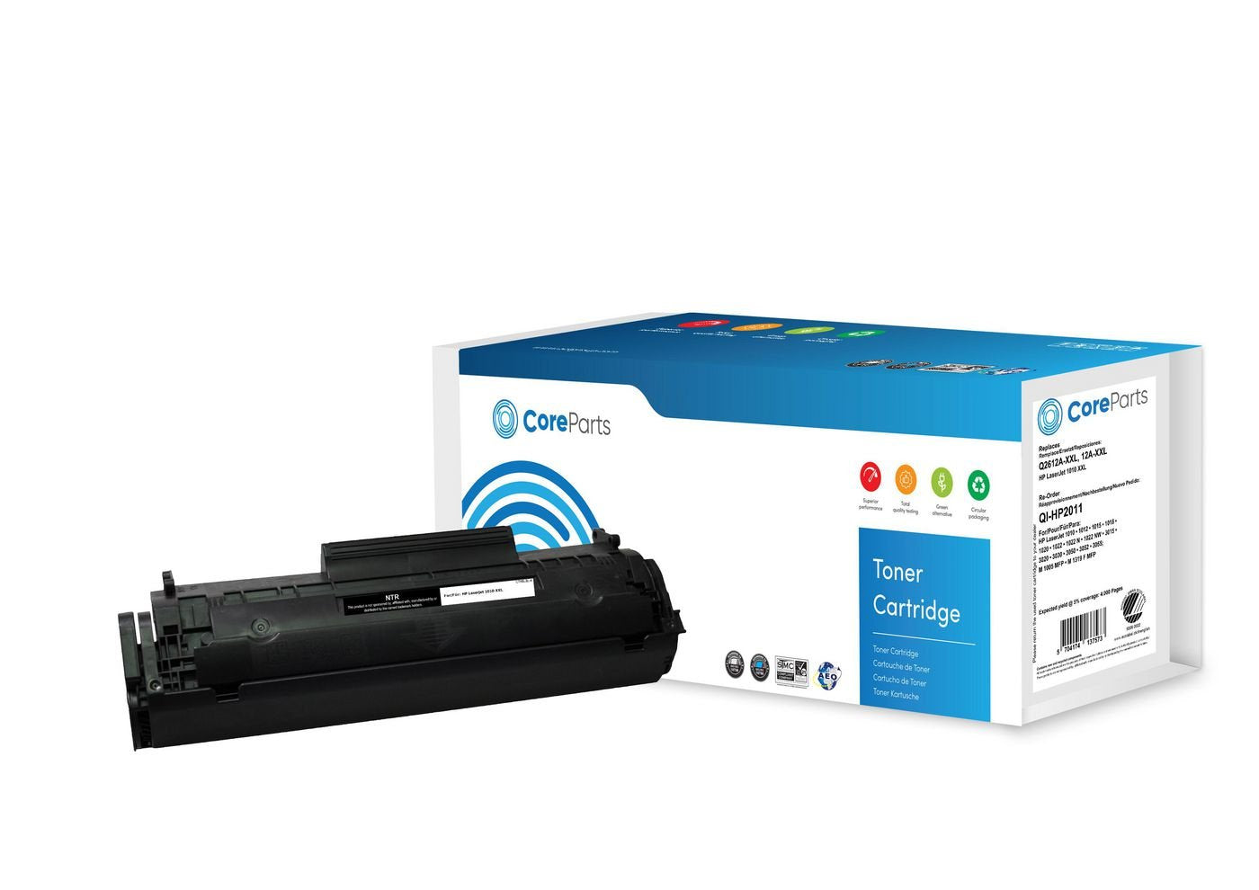 Toner Black Q2612a-Xxl Pages: 4.000, Nordic Swan