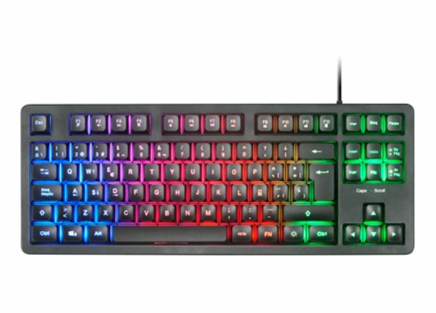 Mars Gaming Mk023 Teclado Gaming - Tecnologia H-Mech Red - Iluminacion Frgb Led - Anti-Ghosting - Compatible Con