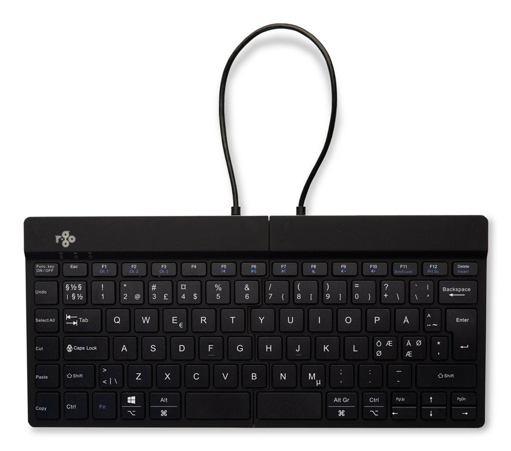 Teclado R-Go Diseño Split Break Nd Bluetooth Negro