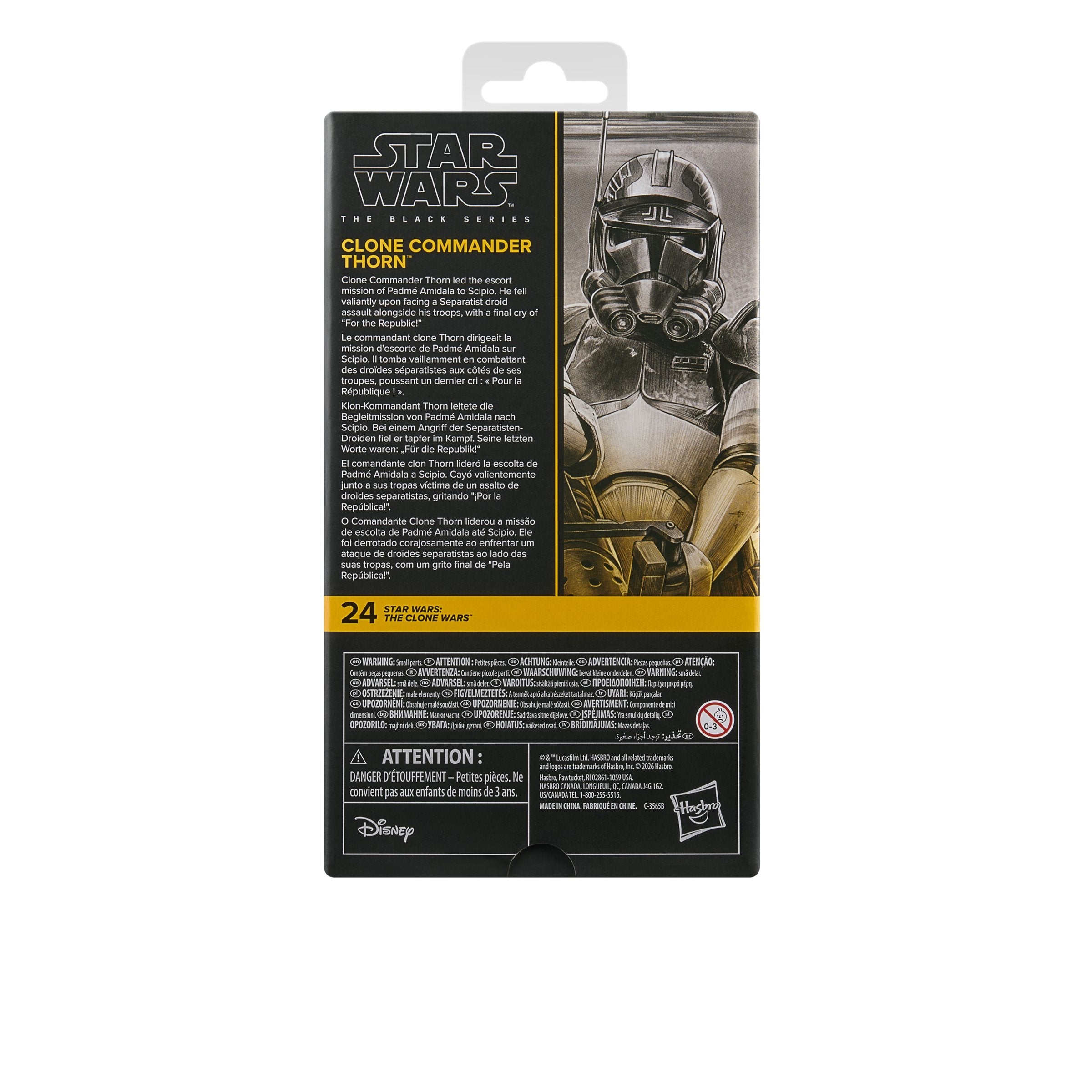 Figura Clone Commander Thorn The Clone Wars Star Wars 15cm