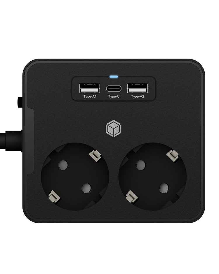 EAN 4250078172727 - ICY BOX IB-MPS2220B-CH base múltiple 1,9 m 2 salidas AC Interior Negro imagen 4