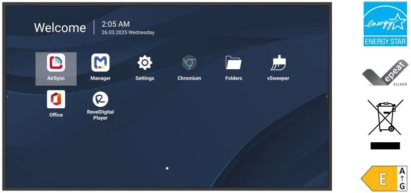 Viewboard Led Large Format Display 55 Inch 3840x2160 - 500 Nits - Android 14 - 24/7 - Usb-C