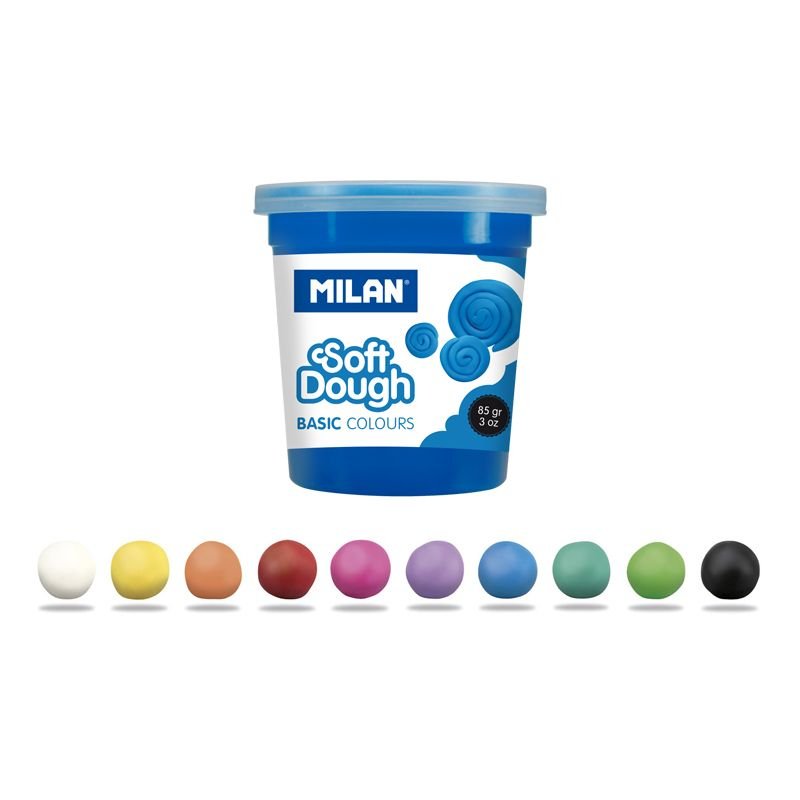 Caja 10 Frascos 85g Básico Soft Dough Milan