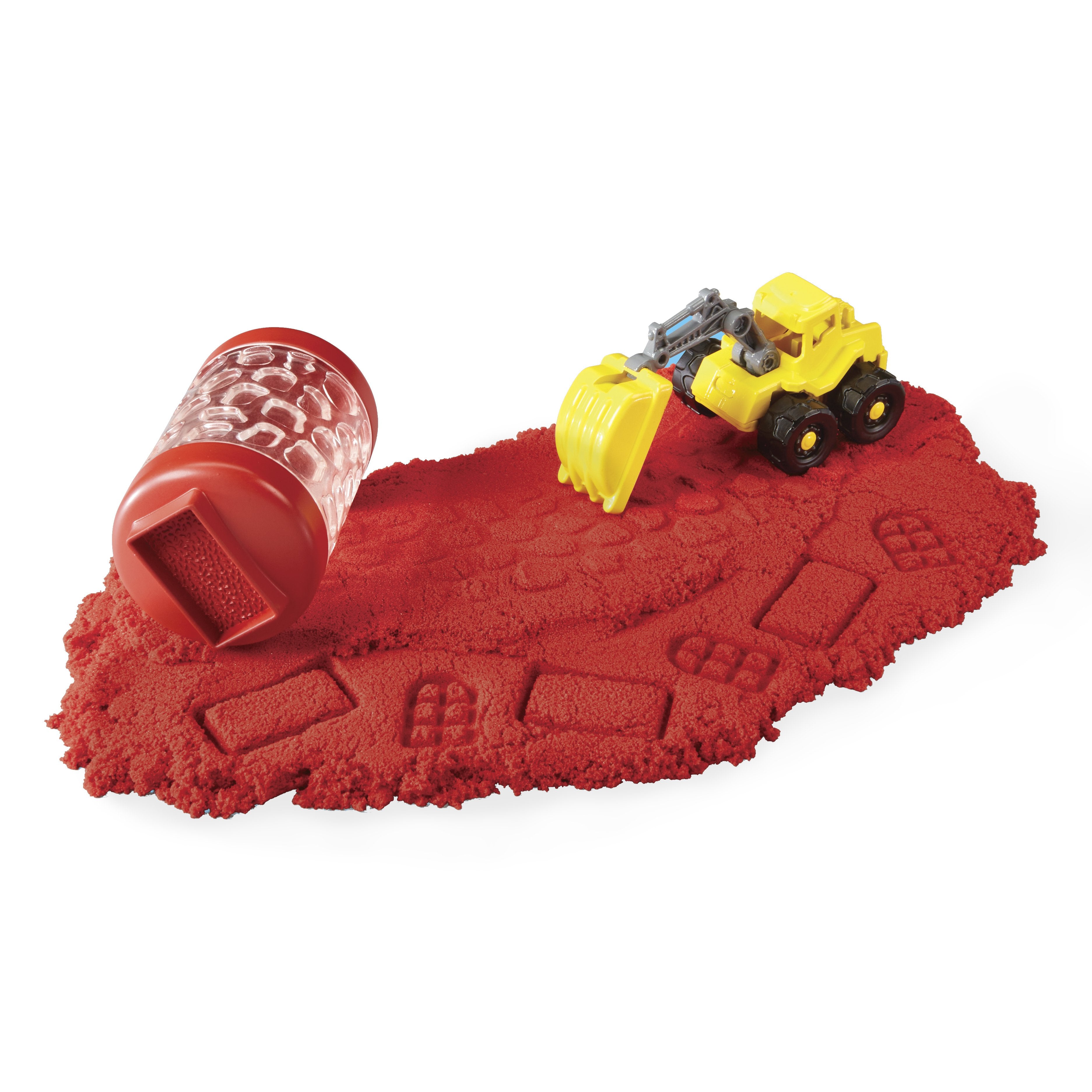 EAN 0035051532941 - MGA Entertainment Wonder Factory Never Dry Sand Construction Trucks - Red + Excavator imagen 3