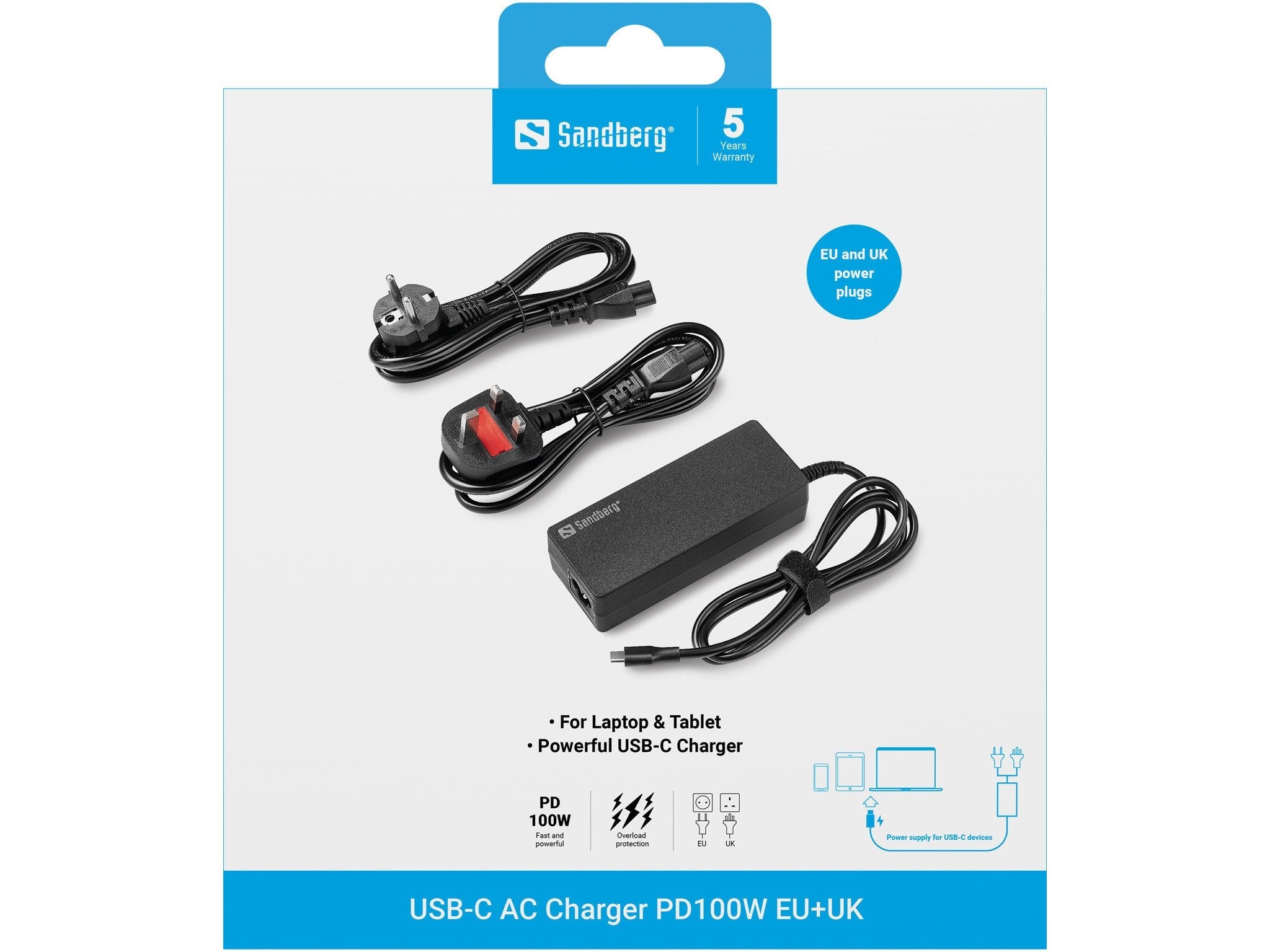 Usb-C Ac Charger Pd100w Eu+Uk