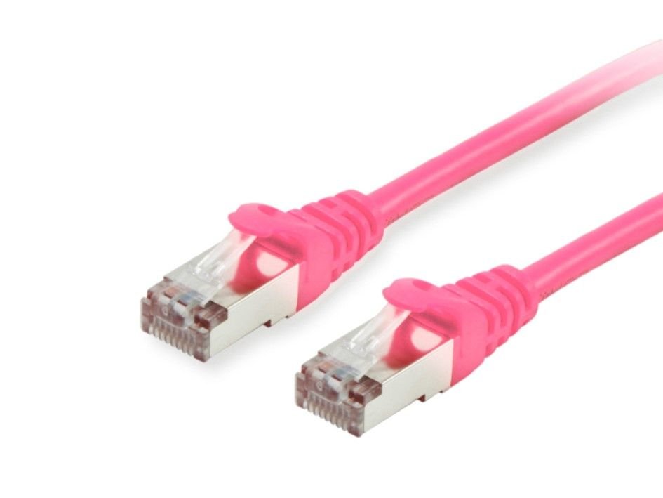 Equip Cable De Red Cat6 (Lszh) S/Ftp (S-Stp) 0.25m Rosa  605583