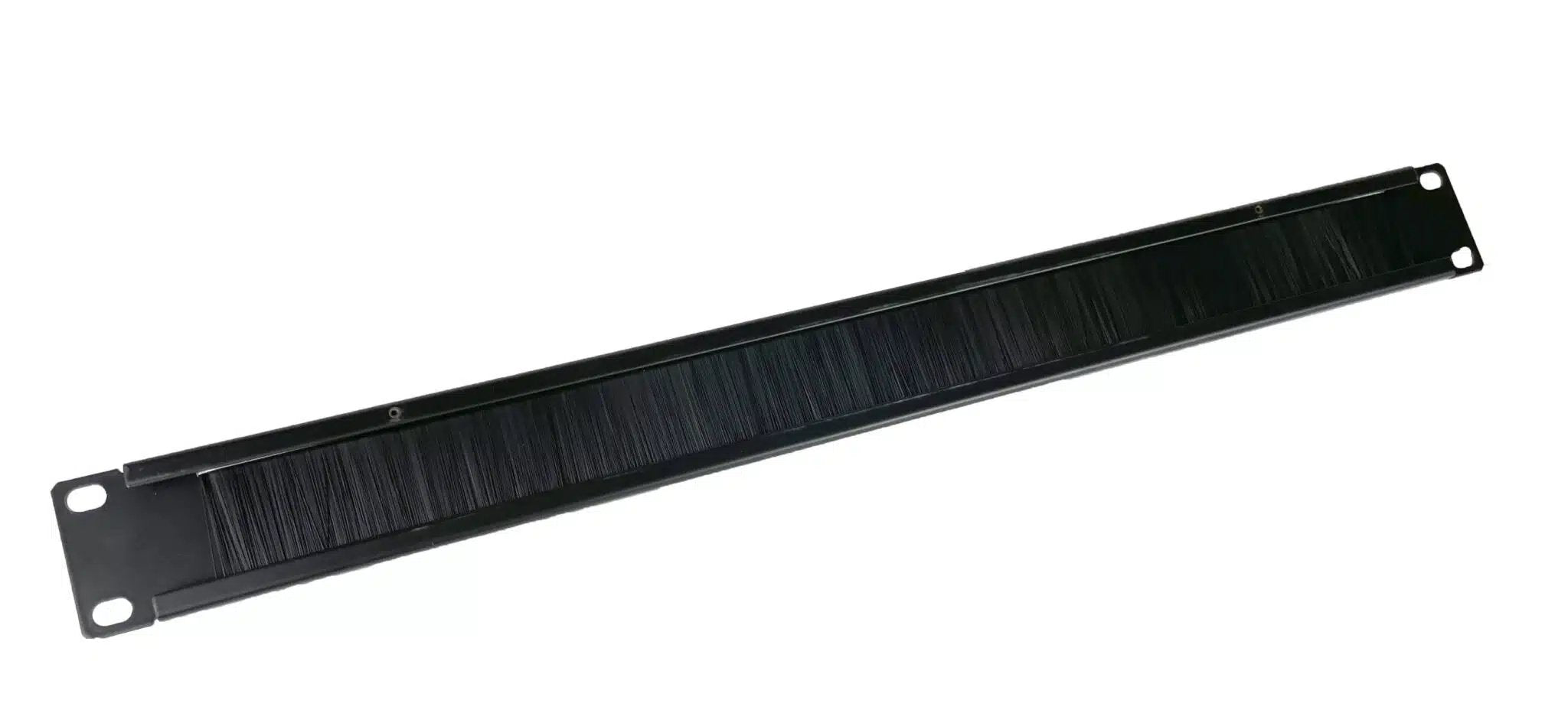 Panel Frontal Guia Cables 19" 1u Con Cepillo Negro