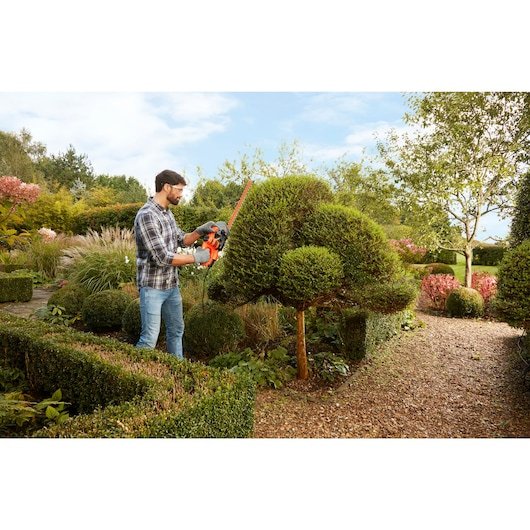 Black+Decker Beht201-Qs, Naranja/Negro